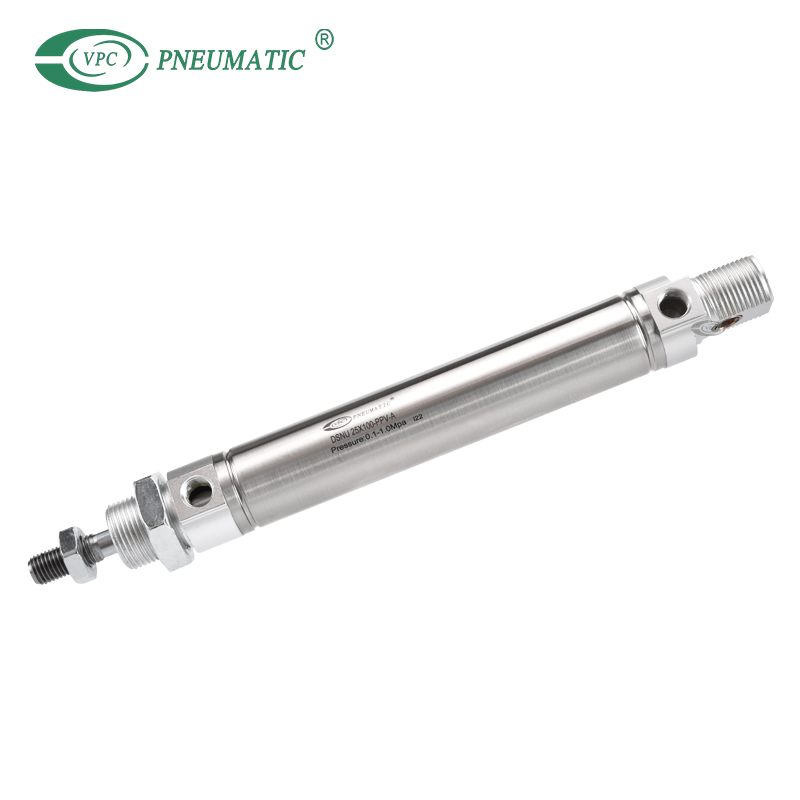 DSNU Series Stainless Steel Mini Cylinder, Double Acting Type
