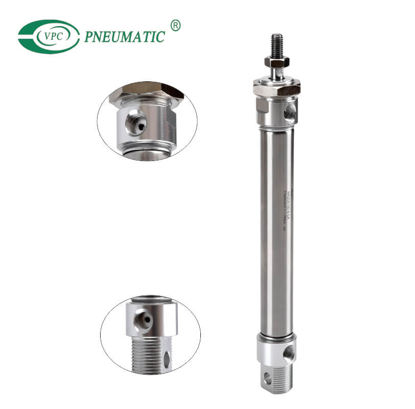 MA Series Stainless Steel Mini Cylinder, Swivelling Tail Type