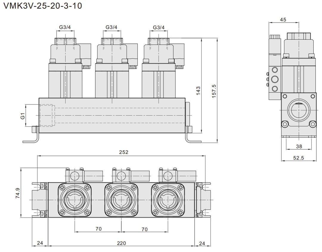 VMK coaxial valve (7) high pressure coaxial valve