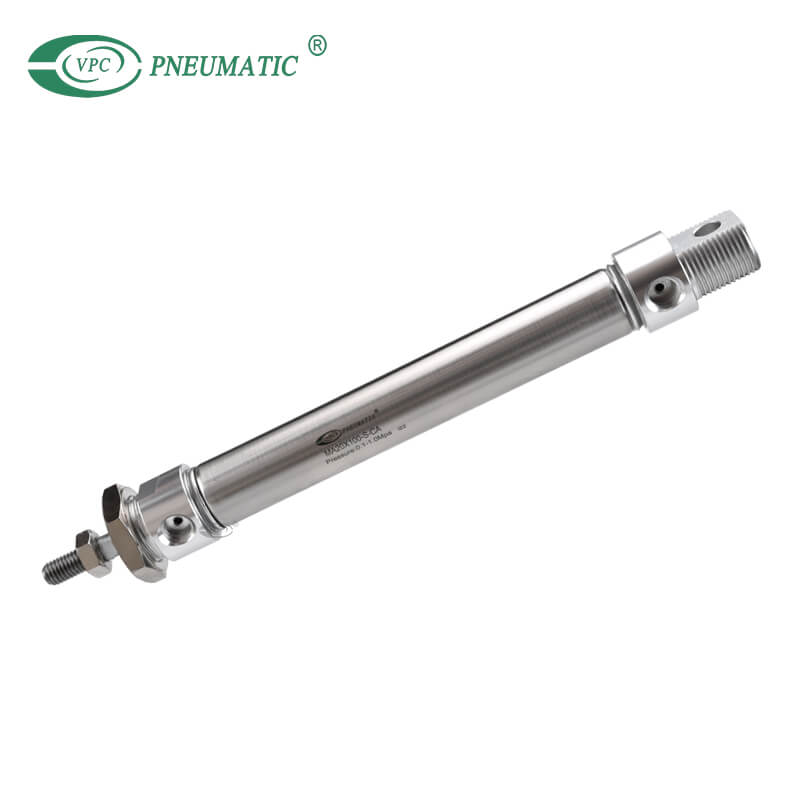 MAC Series Stainless Steel Mini Cylinder, Double Acting with Cushion, Swivelling Tail Type