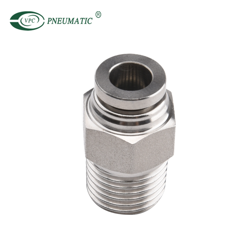 SSPC Stainless Steel Male Thread Straight Fitting