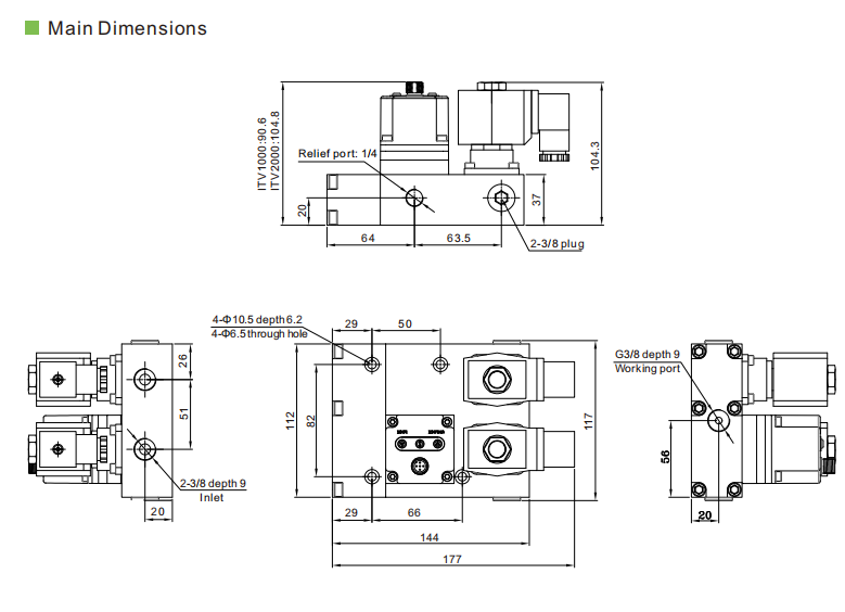 ITV regulator dimensions ITV regulator dimensions