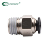 PC 1/4 bsp pneumatic cylinder accessories fittings one touch push in tube air connector