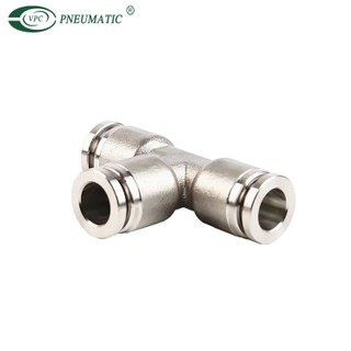 VE Series High Pressure Fitting, Brass, T Type, 870 Psi
