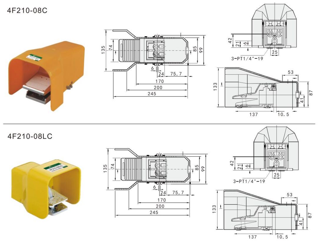 air operated foot pedal