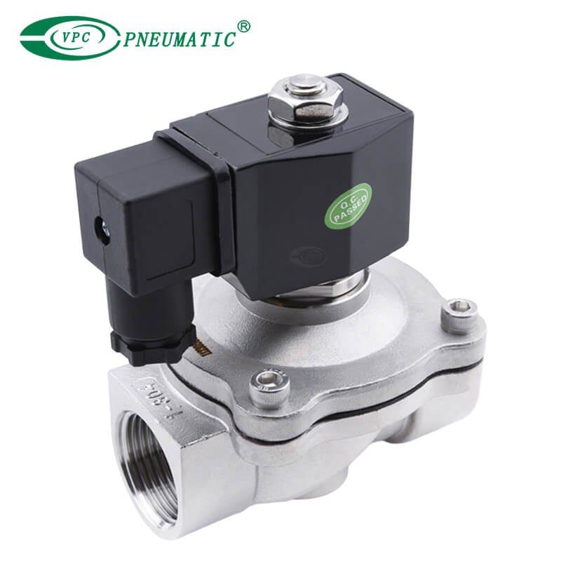 ZS Series Stainless Steel 2/2 Way Normal Open Solenoid Valve