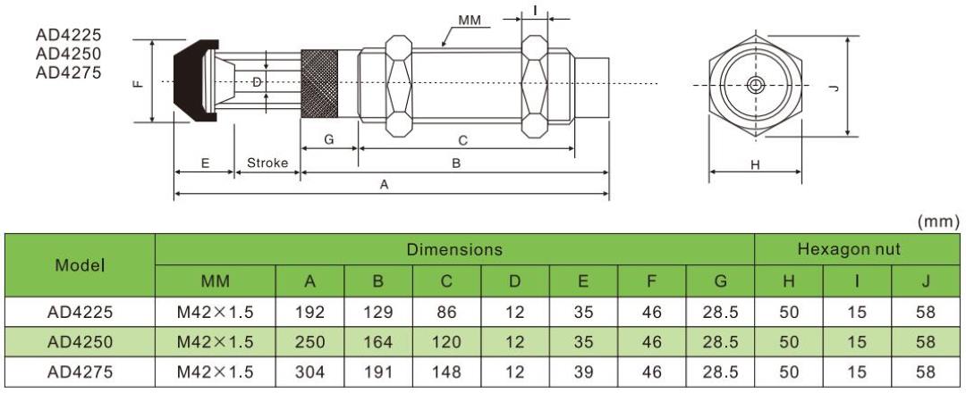 shock absorber pneumatic cylinder