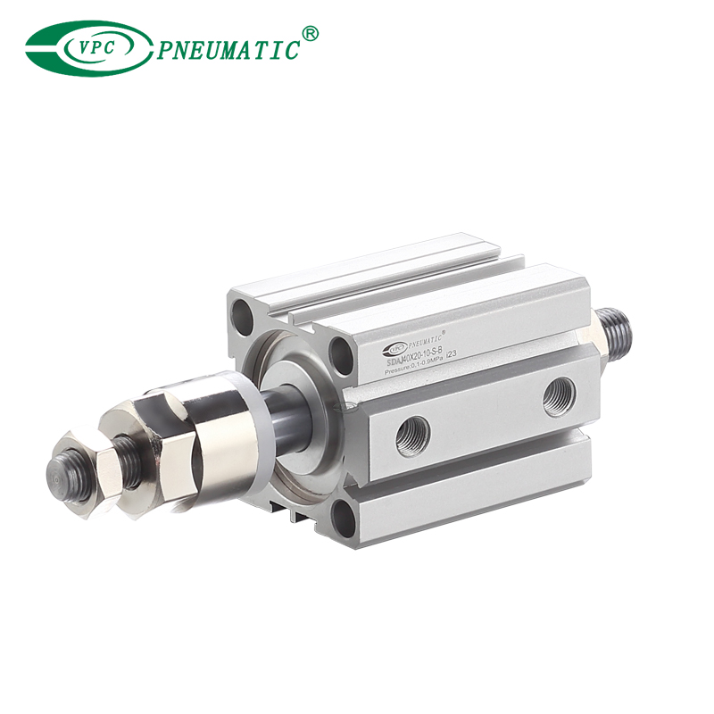 SDAJ Series Compact Pneumatic Cylinder with Adjustable Stroke