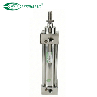 SSC Series Stainless Steel Pneumatic Cylinders, Heat-resistant, Through Piston Rod