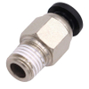 Mini Air Connectors One Touch Push Lock Male Straight Coupling Connect Pu Pipe Pneumatic Fittings