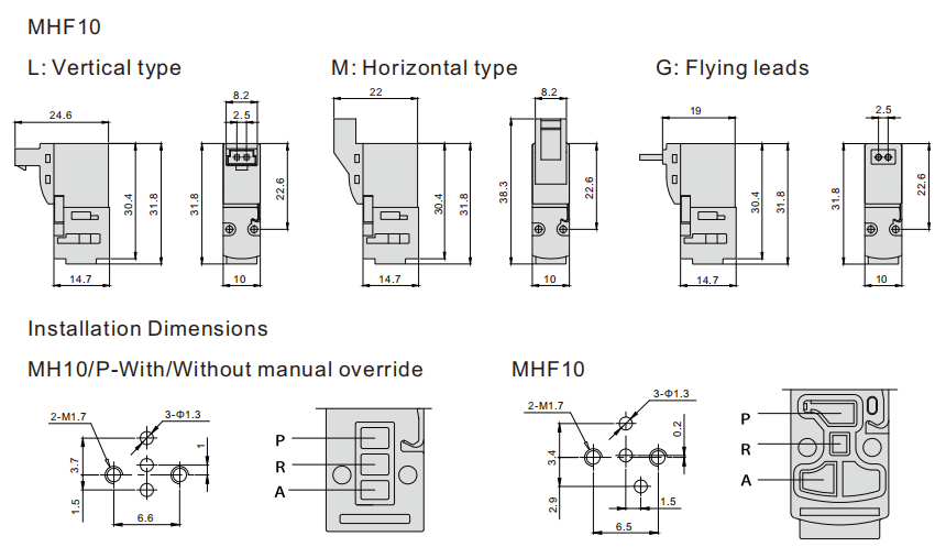 MH mini pneumatic valve