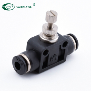 Plastic Air Connector One Way Speed Control Throttle Valve PA 8mm Brass Fog Nozzle Pneumatic Fitting