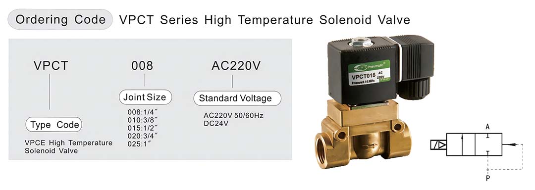 high temperature solenoid valve