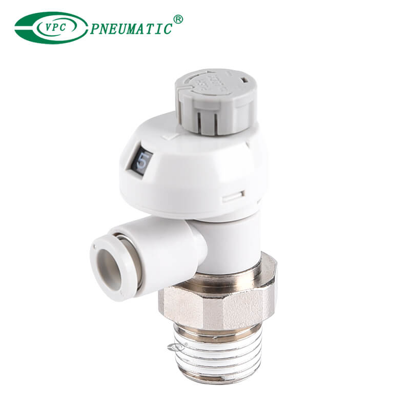 AS-FS Series Speed Controller with Indicator, Elbow Type