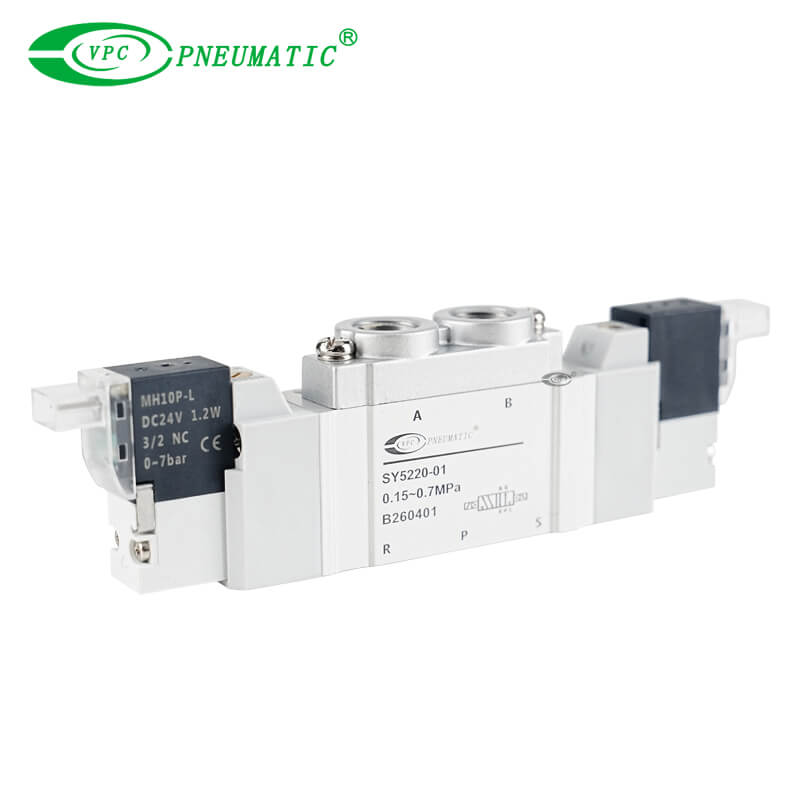 SY5000 Series 5 Port Single Solenoid Valve Built-in Cannula Type