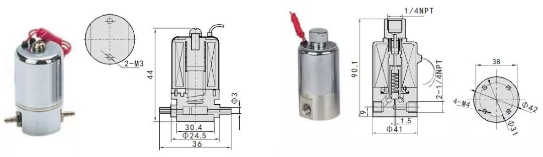 subminiature solenoid valves
