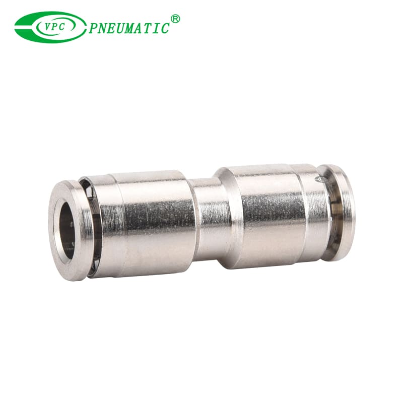 VU Series High Pressure Straight Union Fitting, Brass, 870 Psi