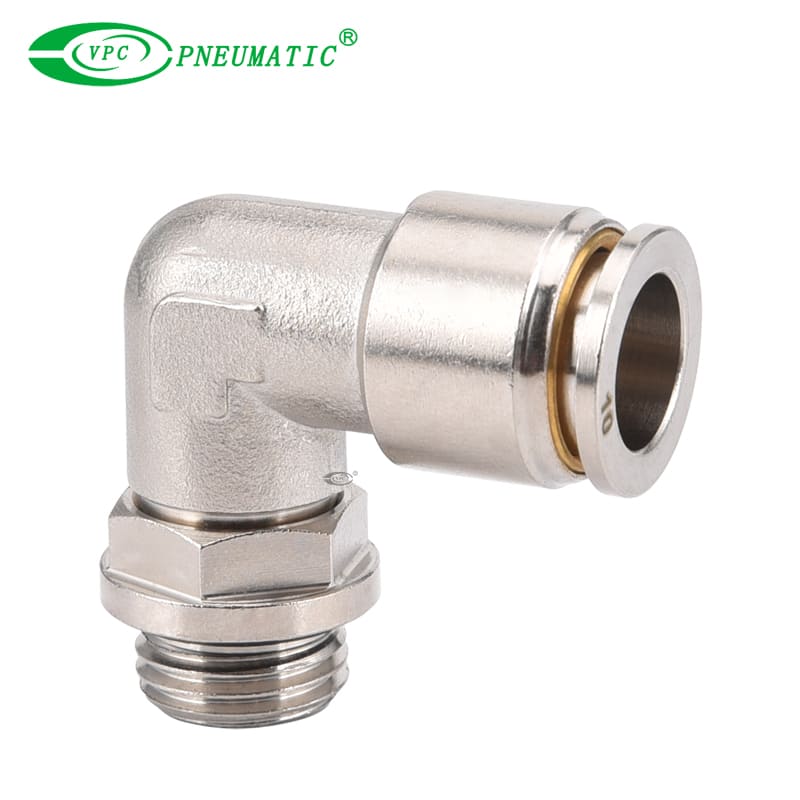 VL Series High Pressure Male Thread Elbow Fitting, Brass, 870 Psi