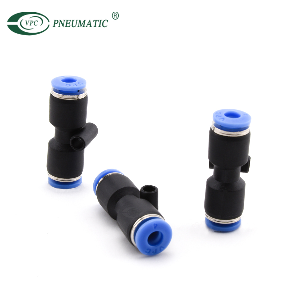 Plastic fitting PG 8mm NPT 1/2 threaded Union Straight Reducer Connectors Pneumatic fittings