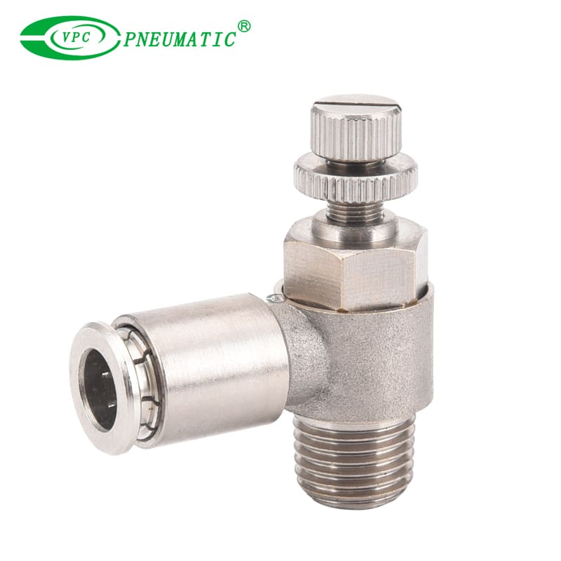 VVC Series High Pressure Speed Controller, Brass, 870 Psi