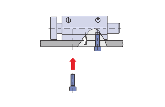 MGPM guide cylinder inatall
