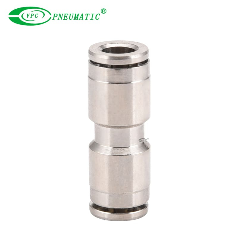 VU Series High Pressure Straight Union Fitting, Brass, 870 Psi