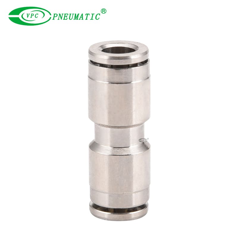 VU Series High Pressure Straight Union Fitting, Brass, 870 Psi