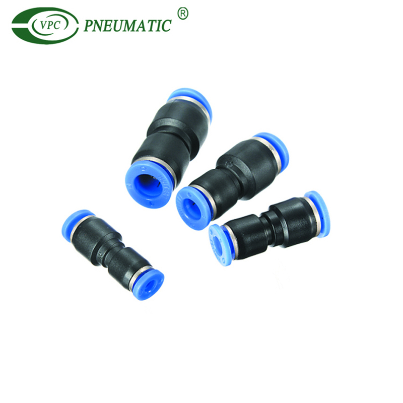 Plastic fitting PG 8mm NPT 1/2 threaded Union Straight Reducer Connectors Pneumatic fittings