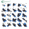Plastic fitting PG 8mm NPT 1/2 threaded Union Straight Reducer Connectors Pneumatic fittings