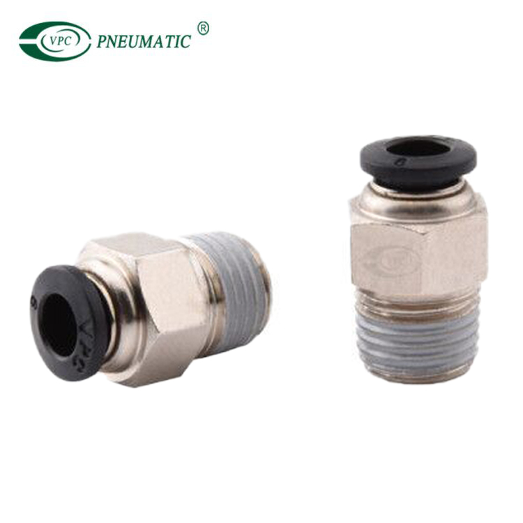 VPC Pneumatic PC6mm 1/4" Male Straight Air Line One Touch Quick Disconnect Fittings