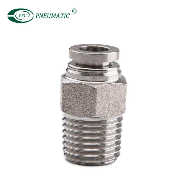 SSPC Stainless Steel Male Thread Straight Fitting