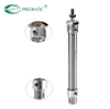 MAC Series Stainless Steel Mini Cylinder, Double Acting with Cushion, Swivelling Tail Type