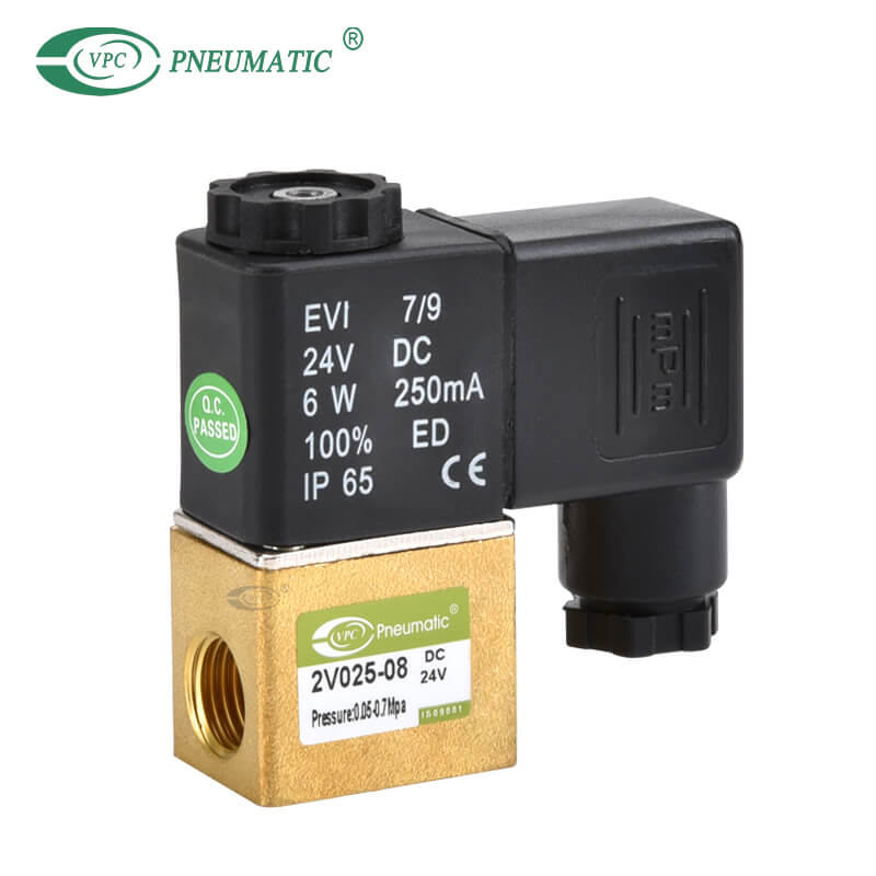 2v 02508 Series Normal Close Brass Pneumatic Solenoid Valve