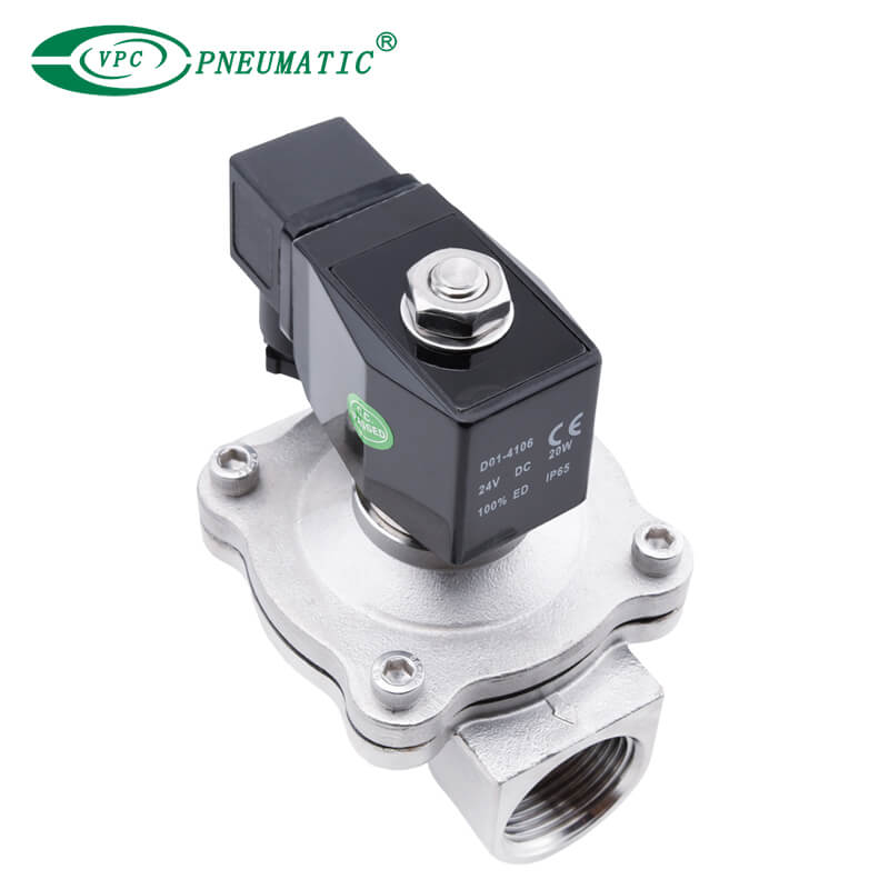 ZS Series Stainless Steel 2/2 Way Normal Open Solenoid Valve