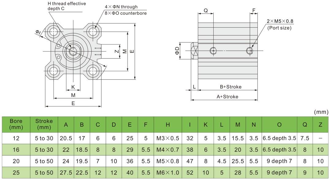 pneumatic piston