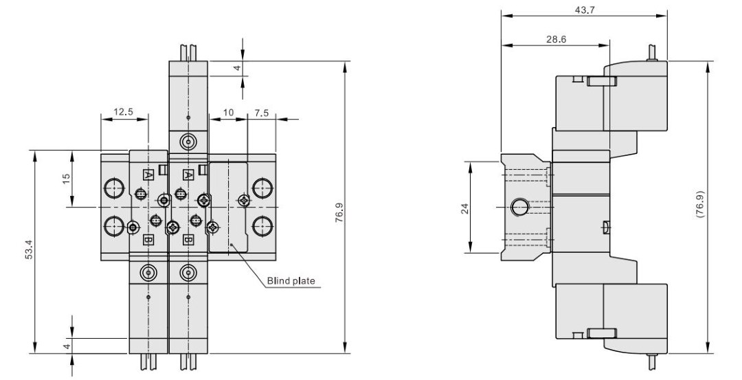 solenoid valve with manifold