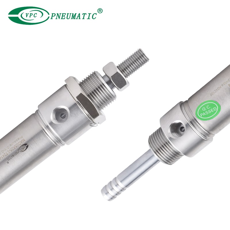 double acting double rod pneumatic cylinder