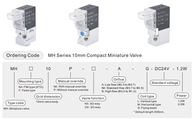 MH 10mm solenoid valve