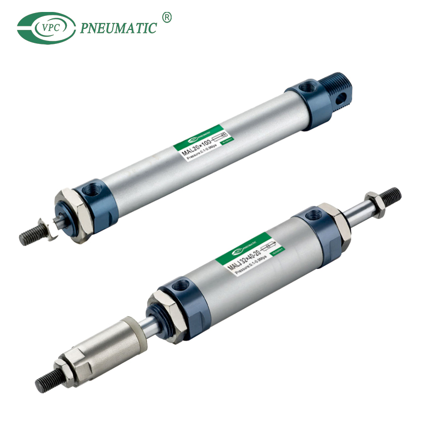 Airtac Cylinder MALJ Adjustable Stroke Round Stainless Steel Small Pneumatic Air cylinder