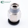 PC 1/4 bsp pneumatic cylinder accessories fittings one touch push in tube air connector