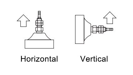 Lifting direction of adsorbent