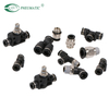 Mini Air Connectors One Touch Push Lock Male Straight Coupling Connect Pu Pipe Pneumatic Fittings