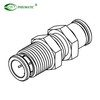 Pneumatic Parts PM 8mm Air Connector Quick Connect 1/4" Tube Brass Plastic Bulkhead Fittings
