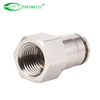 VCF Series High Pressure Pneumatic Straight Fitting, Brass, 870 Psi