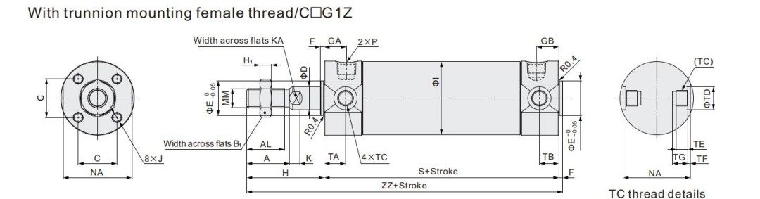small pneumatic air cylinders