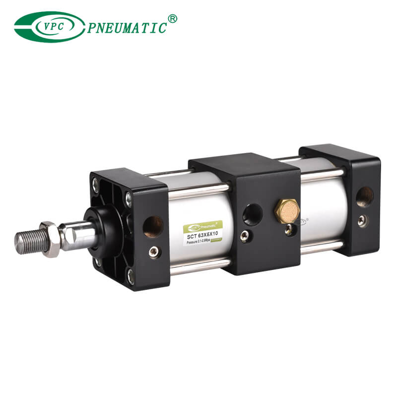 SC Series Tie Rod Pneumatic Cylinder, Double Stroke Type