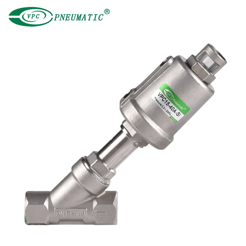 angle piston valve