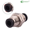Pneumatic Parts PM 8mm Air Connector Quick Connect 1/4" Tube Brass Plastic Bulkhead Fittings