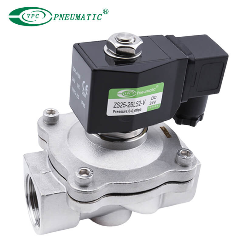 ZS Series Stainless Steel 2/2 Way Normal Open Solenoid Valve