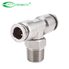 SSPB Stainless Steel Male Thread Pneumatic Tee Fitting